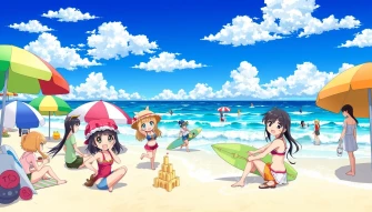 Anime Beach Wallpaper