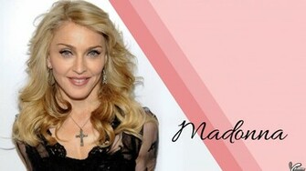 Madonna Looking Beautiful In Black Dress Wallpaper