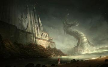 Giant Monster Wallpaper Part Fantasy Art