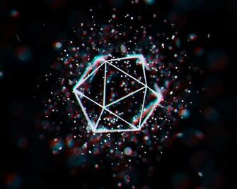 Wallpaper Polygon Mesh Glare Geometric