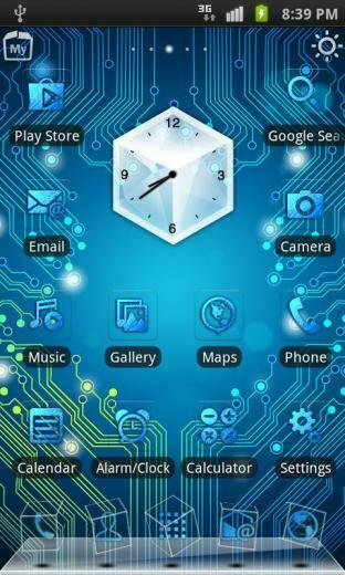 Circuit Board 3d Live Theme Screenshot