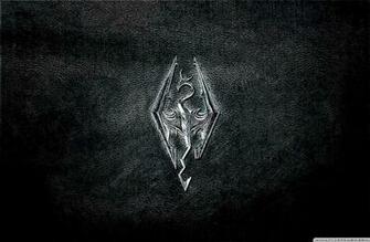 Skyrim Logo HD Desktop Wallpaper High Definition Fullscreen