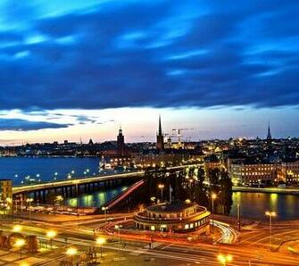 Noche De Stockholm Wallpaper