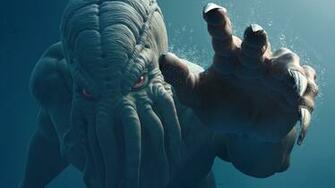 Sea Monster Background Wallpaper High Definition Quality