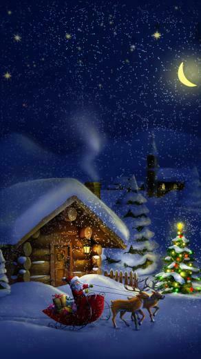 Christmas Night With Santa 4k Ultra HD Wallpaper Net