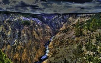Canyon Of The Yellowstone Computer Wallpaper Desktop Background