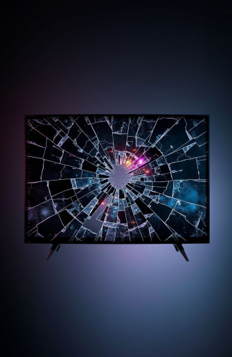 Broken Tv Screen Wallpaper