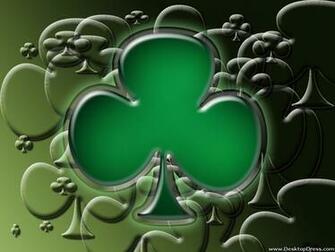Desktop Wallpaper 3d Background Shamrock Desktopdress
