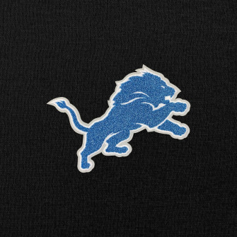 Detroit Lions Antigua Victory Chenille Pullover Hoodie Black