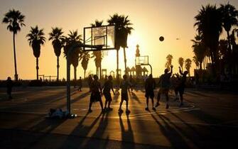 Wallpaper Summer California Basketball Sunset Usa
