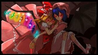 Flandre Scarlet Remilia Touhou Twins Twintails Wallpaper