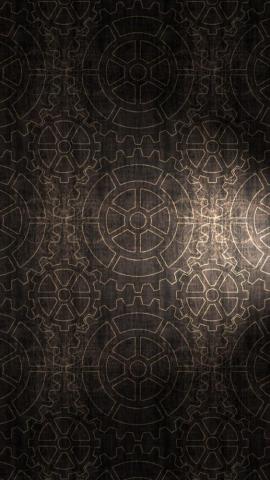 Gears Pattern Background iPhone Wallpaper
