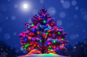 Blinking Christmas Lights Wallpaper