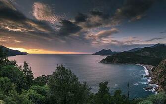 Pictures Corsica Sea Nature Mountains Sky Landscape Photography