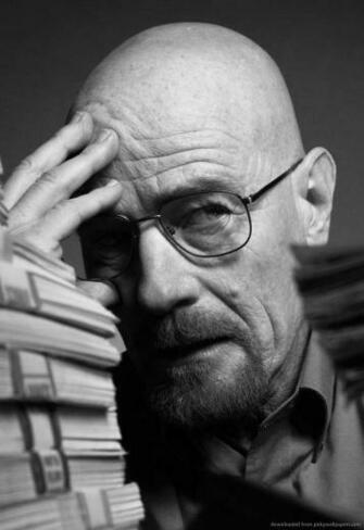 Bad Heisenberg With Piles Of Money Screensaver For Amazon Kindle Dx