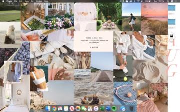 August Moodboard Desktop Wallpaper