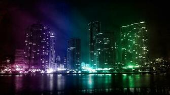 Colorful Night City Wallpaper Stream