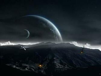 Movie Star Wars Planet Spaceship Ground Rock Cloud Fire Space HD