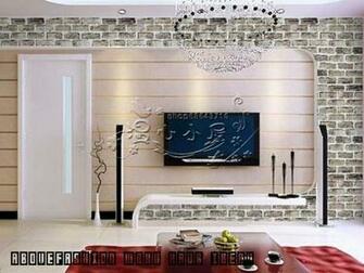 Pvc Adhesive Wallpaper Pastel Bedroom Brick Pattern Background Sticky