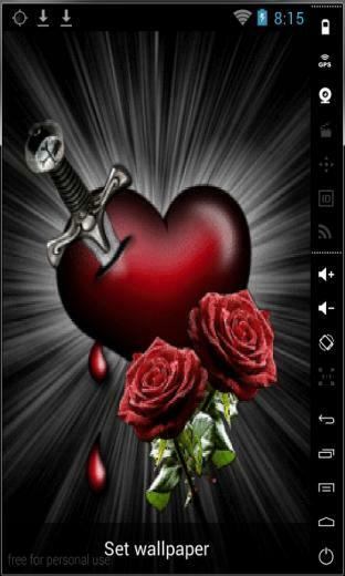 Bleeding Heart Live Wallpaper For Your Android Phone