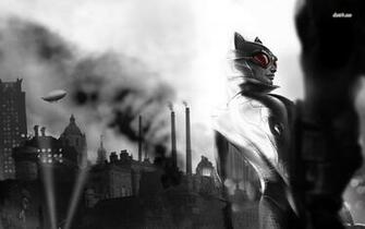 Pixel Desktop Wallpaper Catwoman Batman Arkham City Game