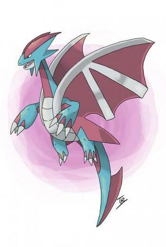 Mega Salamence Fan Made By Tigerarainbowra