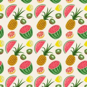 Pattern And Co Poolga Ruby Taylor Tropical Fruits