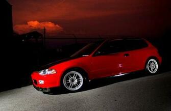 Honda Civic Car Tuning Parking HD Wallpaper Turret