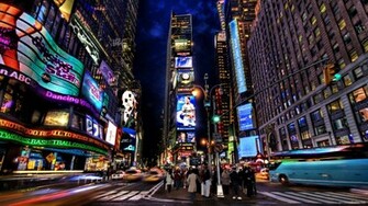 New York City At Night Wallpaper HD Desktop