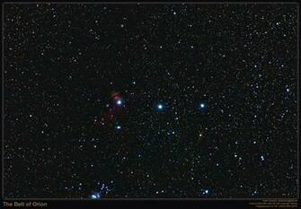 And Horsehead Nebula Area Near Alnitak The Leftmost Belt Star In Orion