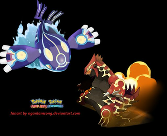 Kyogre Vs Groudon Primal And