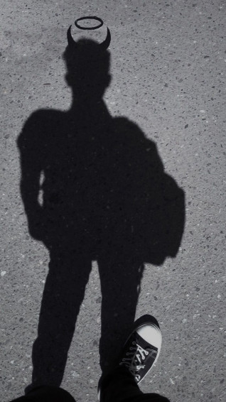 Aesthetic Boy Shadow Pic Wallpaper