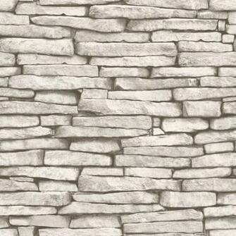 White Cream Grey Fd31292 Slate Brick Fine Decor Wallpaper
