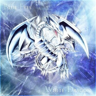 blue eyes white dragon resin