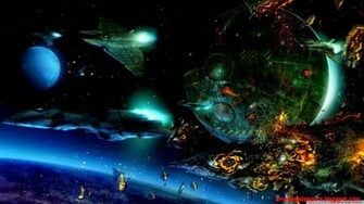 3d Space War Fantasy Wallpaper HD Mega