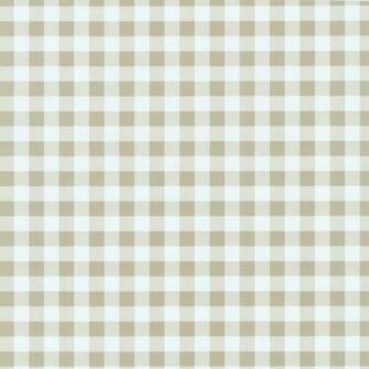 Playground Beige Gingham Check Wallpaper By P S International