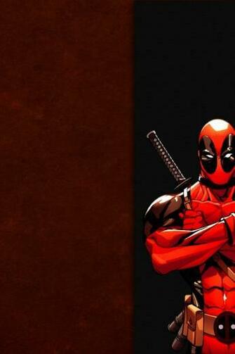 X Men Dead Pool Illustration iPhone Wallpaper