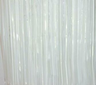 Amazon Blukey White Foil Fringe Curtain 18ftx8ft Metallic