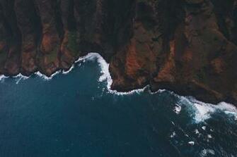 Coast Aerial Water And Sea HD 4k Wallpaper Background