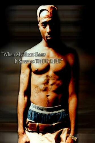 Tupac Thug Life iPhone Ipod Touch Android Wallpaper