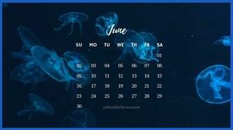 June Desktop Calendar Wallpaper