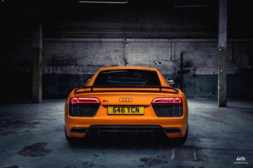 Orange Audi R8 Wallpaper