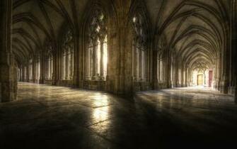 Hall Gothic Cathedrals Complex Magazine Wallpaper Background