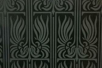 Stunning Vintage Retro Black Deco Handprint By Sarasotalife