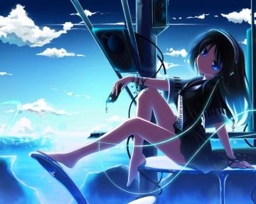 Headphones Anime Wallpaper Desktop Background