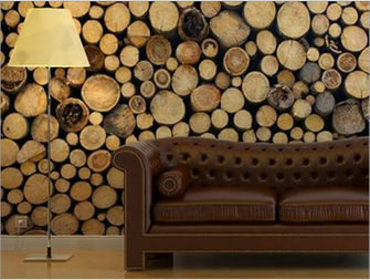 Wooden Logs Wall Art Popsugar Home