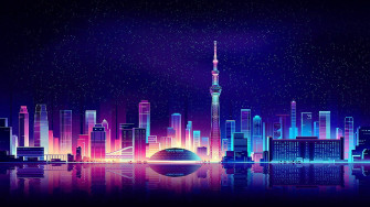 Neon Purple Wallpaper