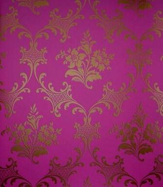 Gold Pink Wallpaper Nursery