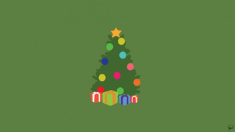 Christmas Minimalist Wallpaper By Greenmapple17