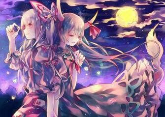 Girls Cha Goma Fujiwara No Mokou Kamishirasawa Keine Touhou